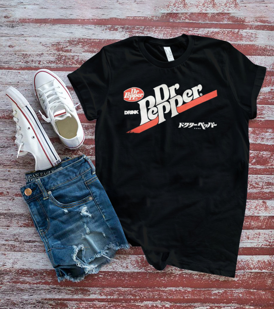 Dr Pepper Drink Japanese Katakana 70s T-Shirt