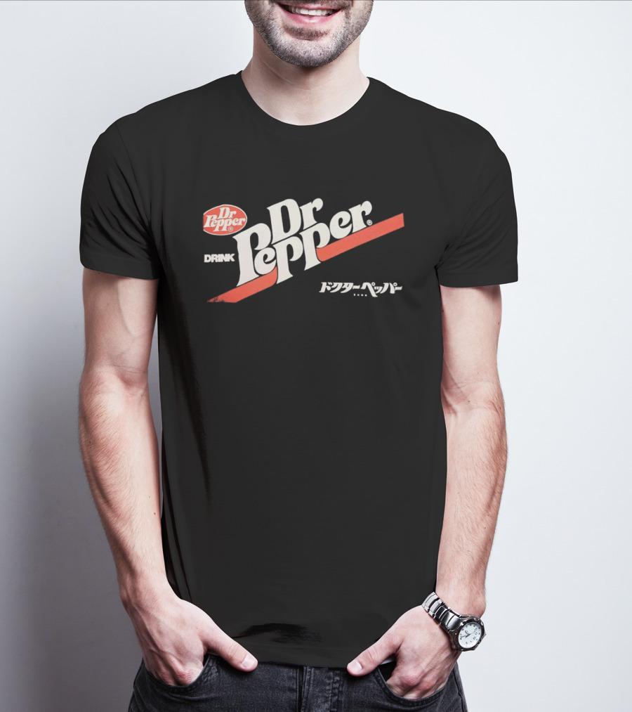 Dr Pepper Drink Japanese Katakana 70s T-Shirt