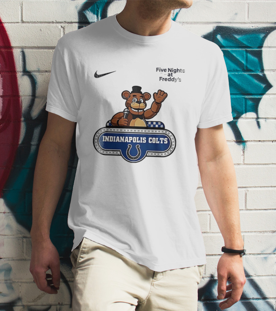 Nike Five Nights At Freddy's Indianapolis Colts Collaboration T-Shirt