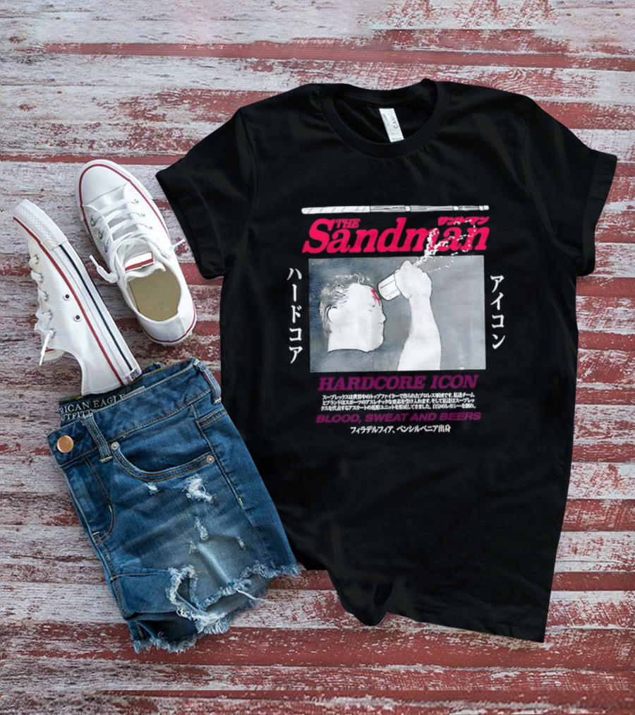 The Sandman Hardcore Icon Blood Sweat And Beers T-Shirt