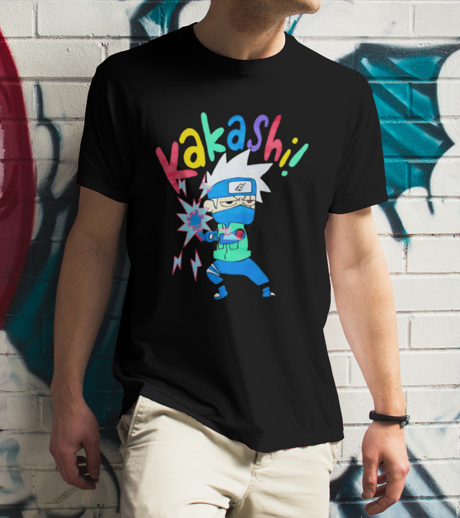Kakashi Hatake Naruto Colorful Chibi T-Shirt
