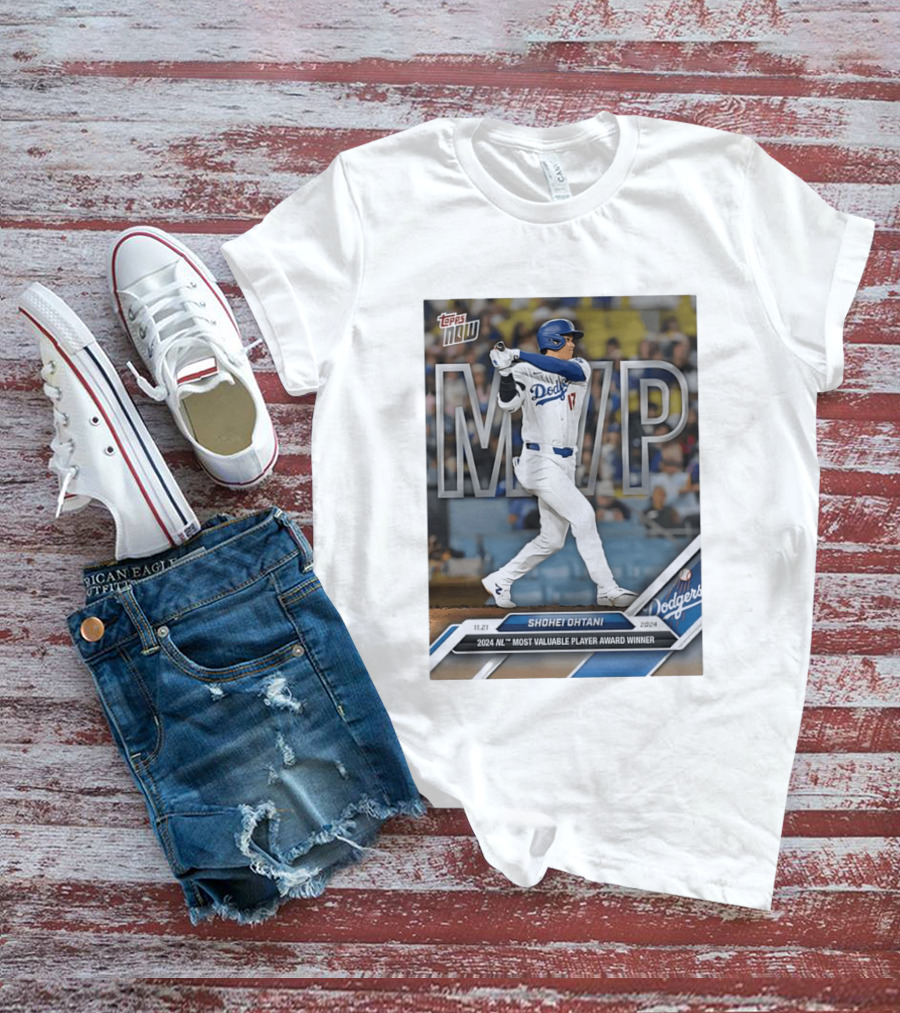 Shohei Ohtani 2024 NL Most Valuable Player Dodgers Baseball MVP T-Shirt