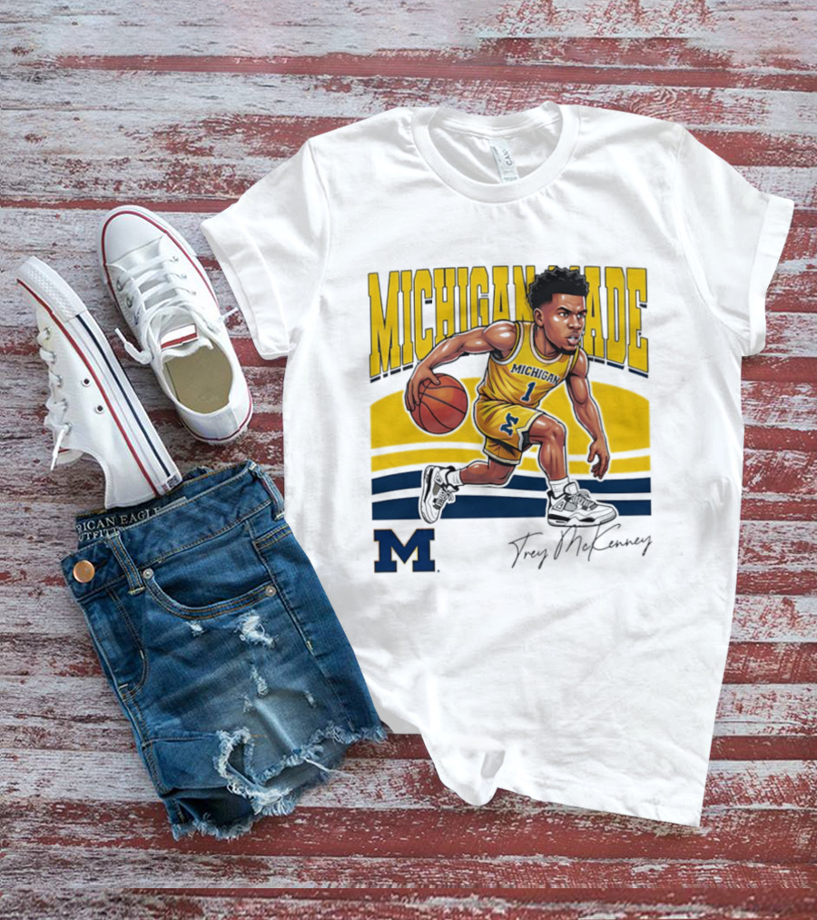 Trey McKenney Michigan Made Basketball Wolverines 2026 T-Shirt