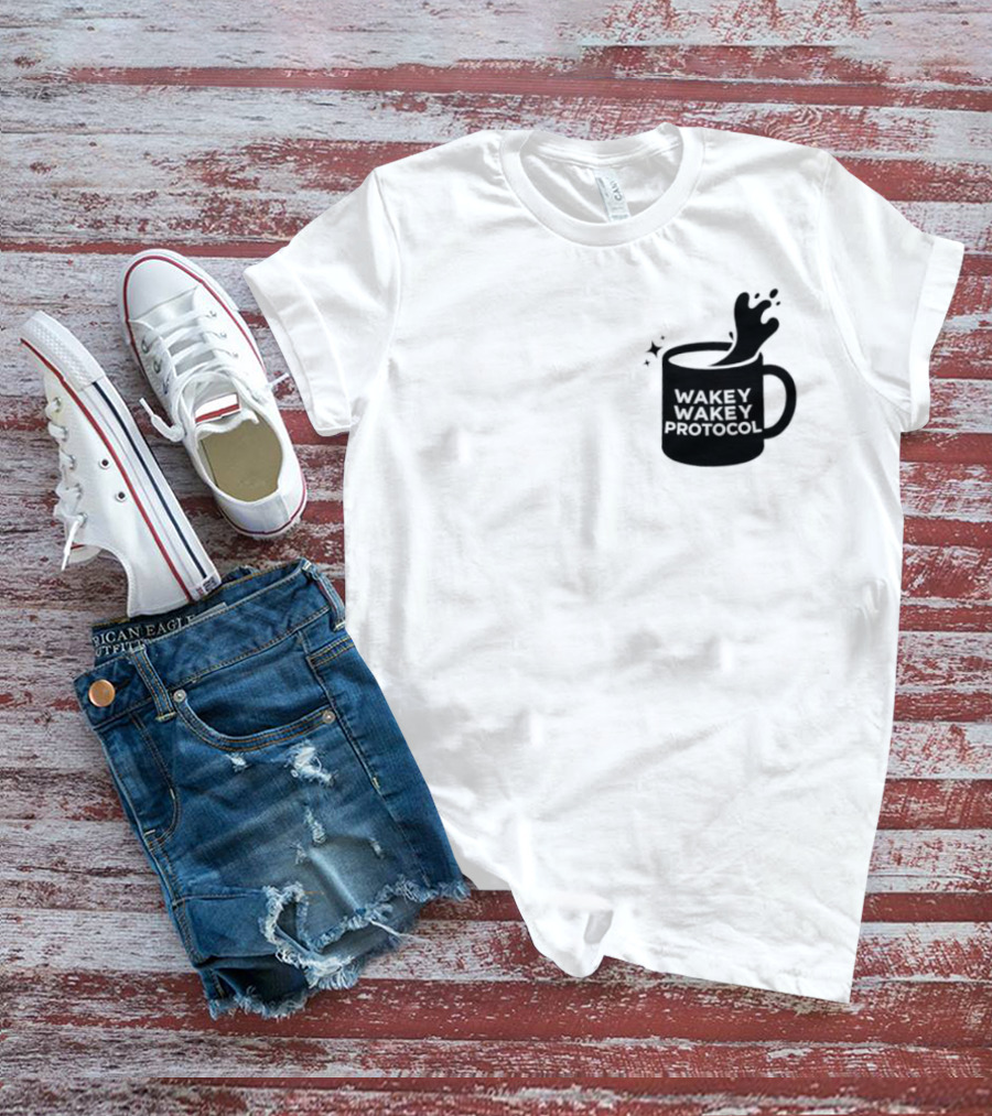 Wakey Wakey Protocol Coffee Spill Cup T-Shirt