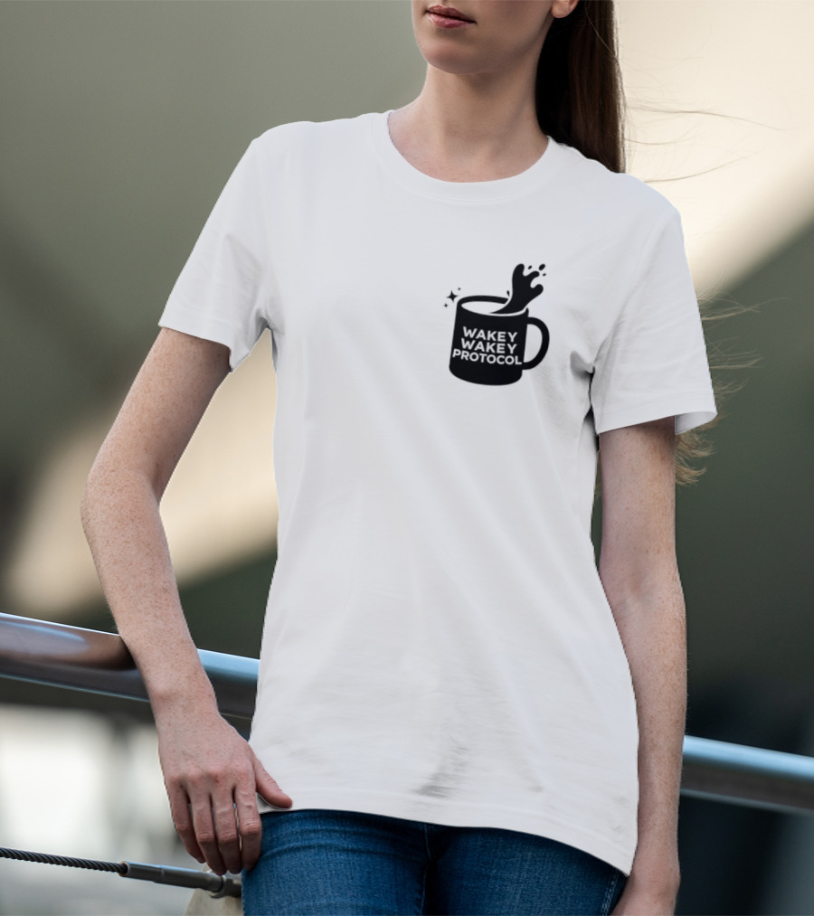Wakey Wakey Protocol Coffee Spill Cup T-Shirt