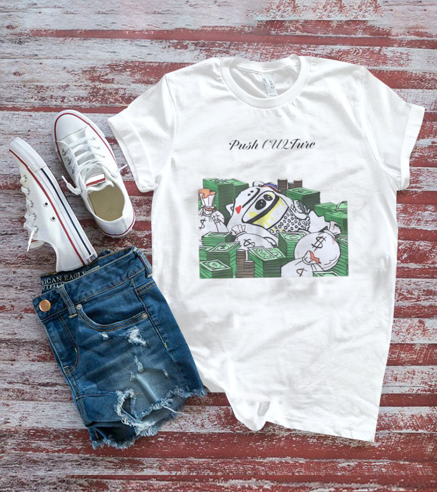 Push CU2Ture Among Us Character Surrounded By Money And Stacks T-Shirt