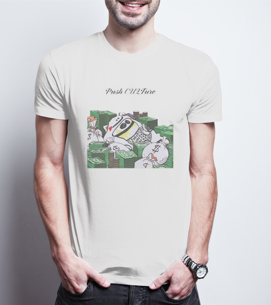 Push CU2Ture Among Us Character Surrounded By Money And Stacks T-Shirt