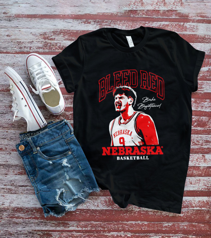 Bleed Red Berke Buyuktuncel Nebraska Basketball T-Shirt