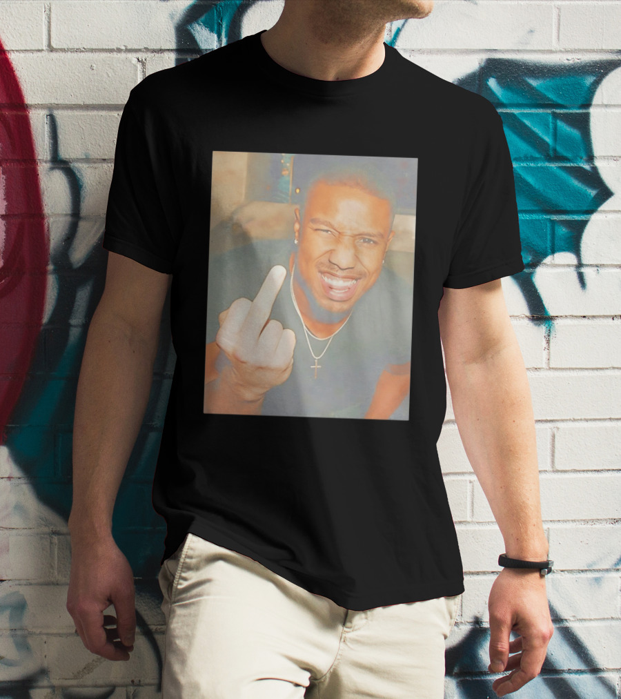 Michael B Jordan Sinners Oscar Middle Finger T-Shirt