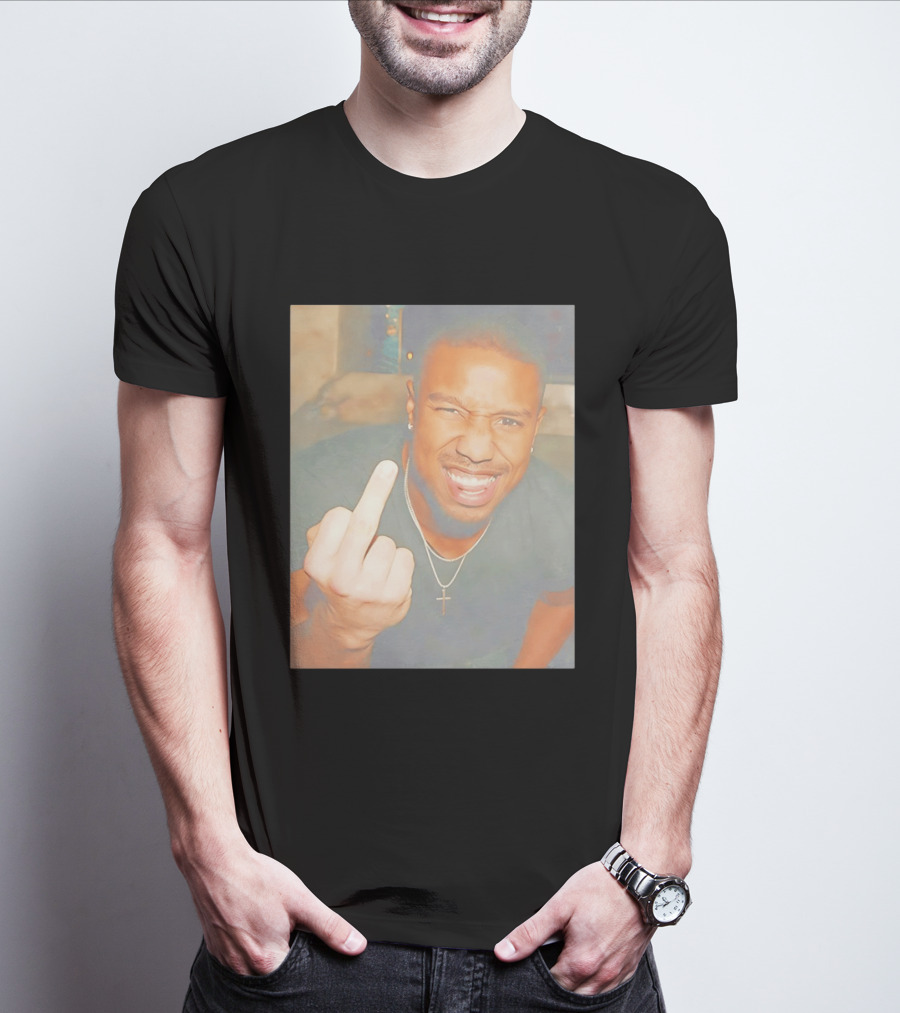 Michael B Jordan Sinners Oscar Middle Finger T-Shirt