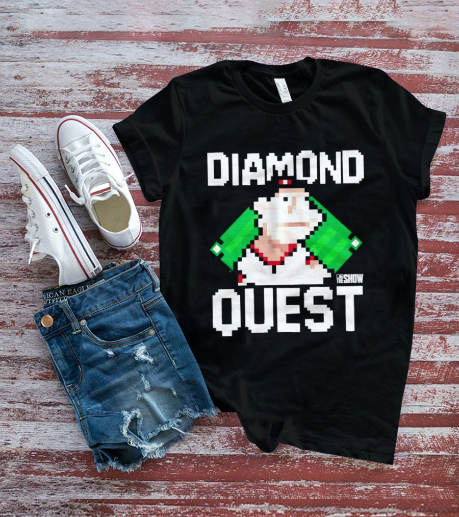 MLB The Show Diamond Quest Pixelated Baseball Adventure T-Shirt