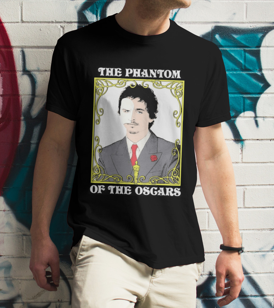 The Phantom Of The Awards Mask Suit Rose Oscar T-Shirt