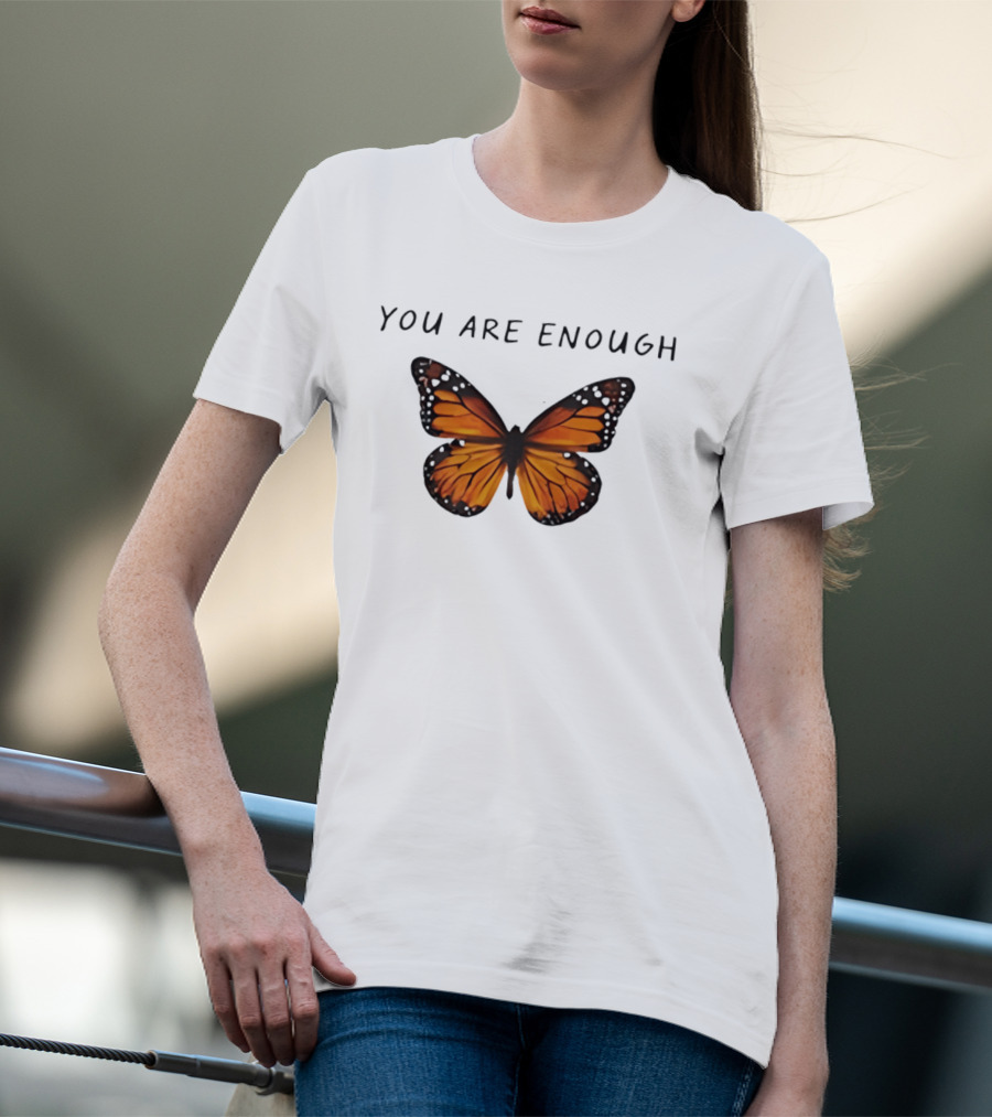Charlotte Flair You Are Enough Butterfly Affirmations T-Shirt