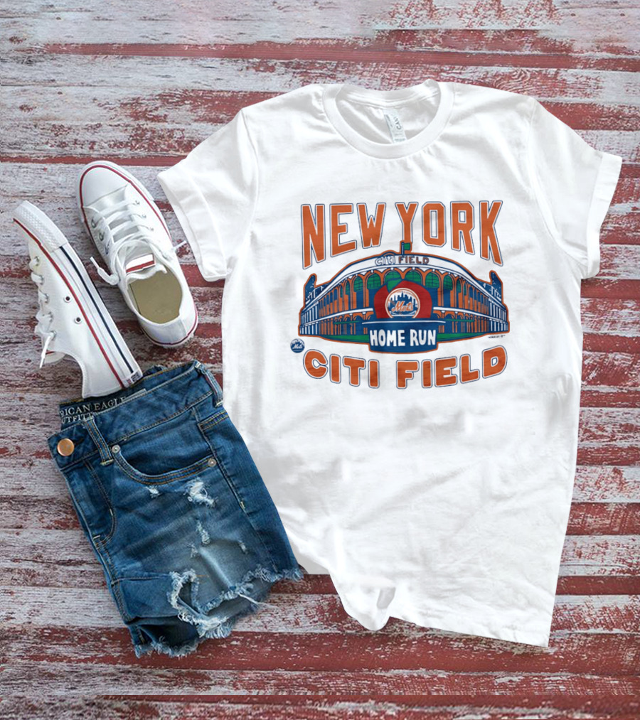 New York Mets Citi Field Home Run Mets Stadium T-Shirt