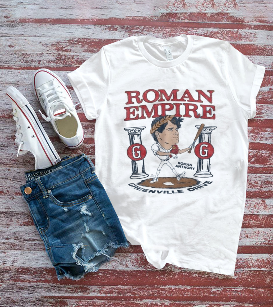 Roman Empire Greenville Drive Roman Anthony Baseball Player T-Shirt