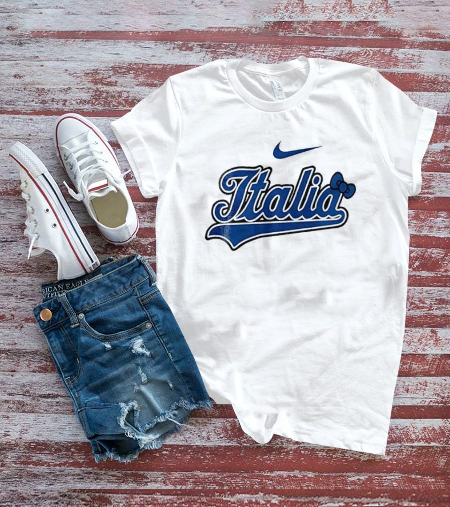 Italia Nike Hello Kitty Baseball Collaboration T-Shirt