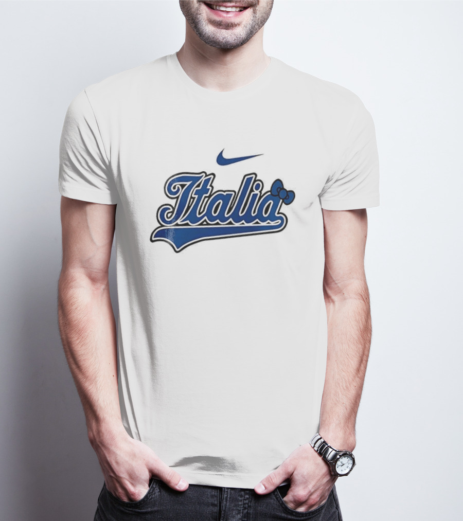 Italia Nike Hello Kitty Baseball Collaboration T-Shirt