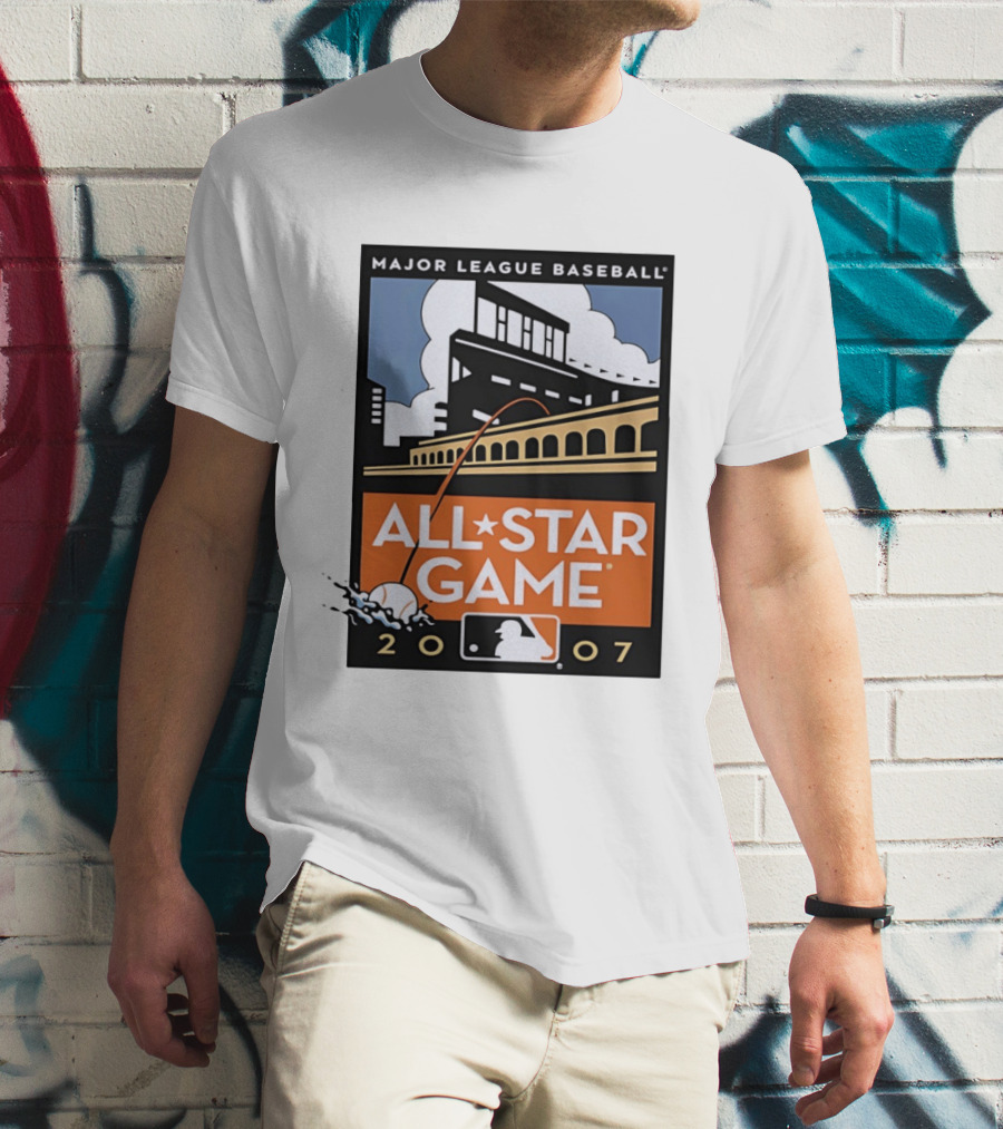Major League Baseball All Star Game 2007 Stadium Illustrations T-Shirt