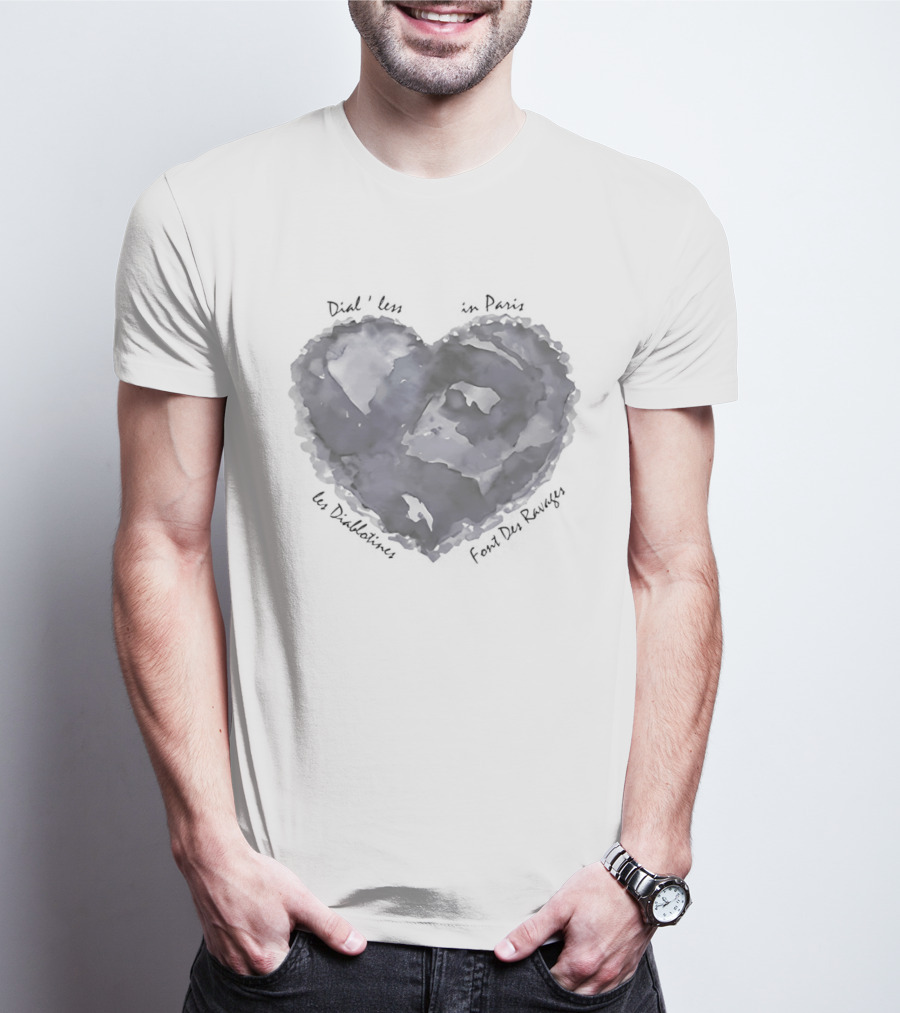 Blue Heart Les Diablotines Font Des Ravages Paris Dial'less T-Shirt
