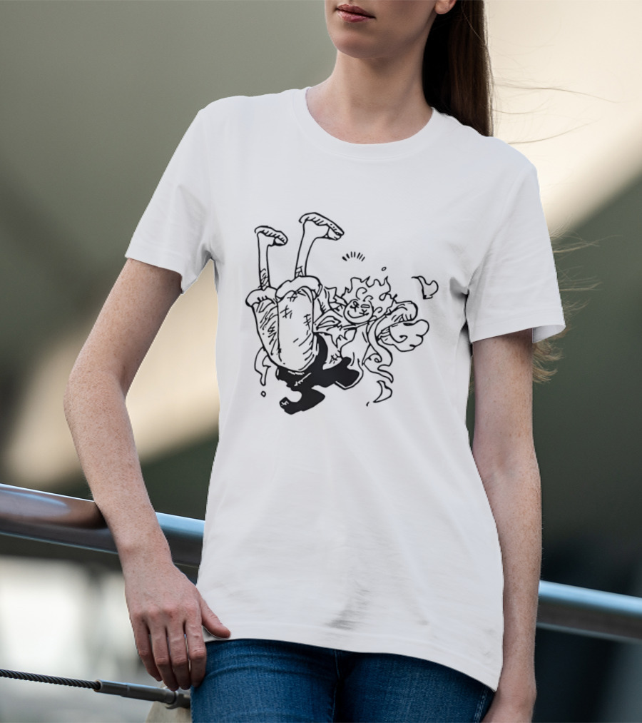 Luffy Gear Fifth Transformation Energetic Pose One Piece 5 T-Shirt