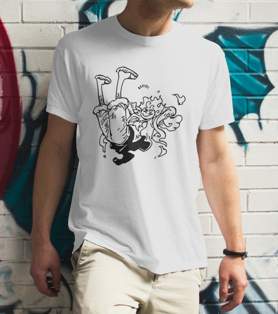 Luffy Gear Fifth Transformation Energetic Pose One Piece 5 T-Shirt