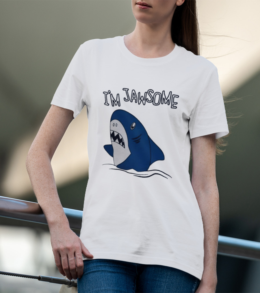 I'm Jawsome Shark Meme Fun Cartoon T-Shirt