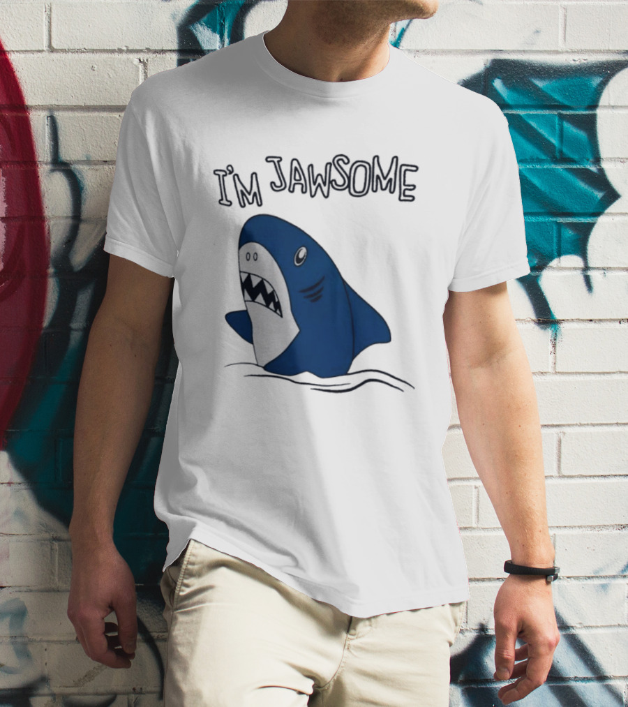 I'm Jawsome Shark Meme Fun Cartoon T-Shirt