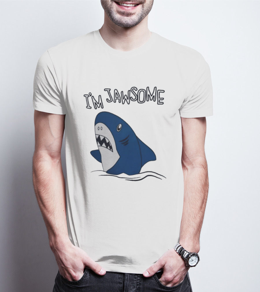 I'm Jawsome Shark Meme Fun Cartoon T-Shirt