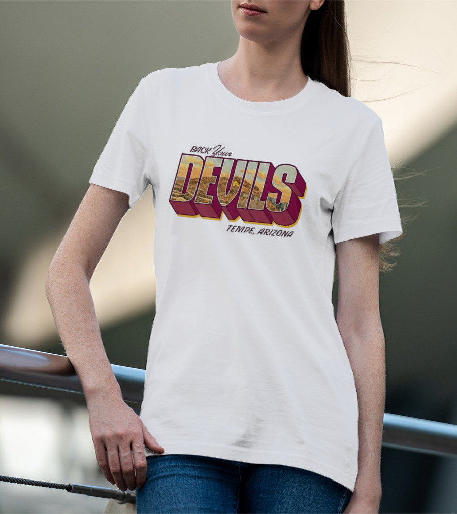 Sun Devil Athletics Back Your Devils Landscape T-Shirt