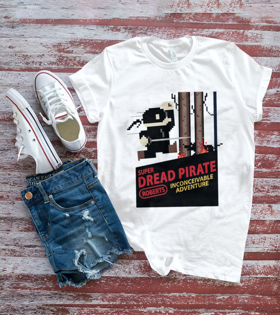 Super Dread Pirate Roberts Inconceivable Adventure The Princess Bride X Super Mario Bros Cartridge T-Shirt