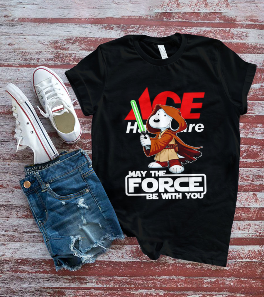 ACE Hardware May The Force Be With You Snoopy Star Wars T-Shirt