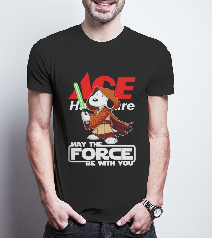 ACE Hardware May The Force Be With You Snoopy Star Wars T-Shirt