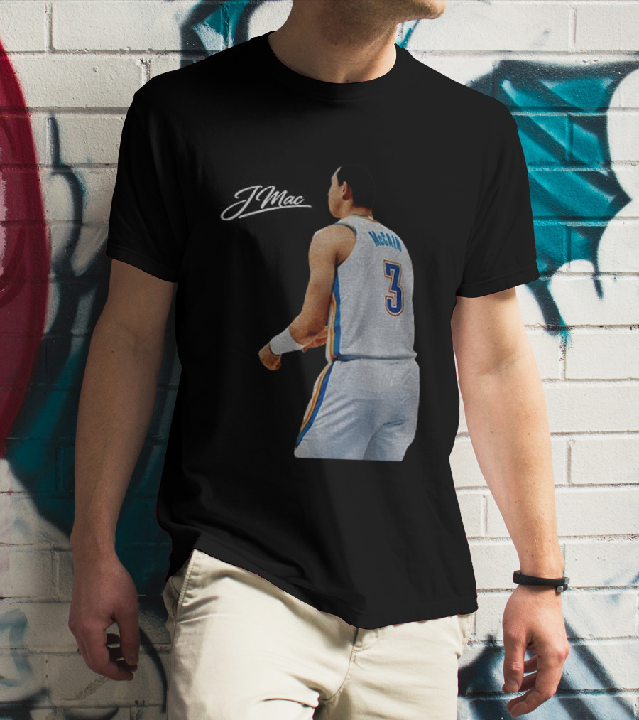 Jared McCain Oklahoma City Thunder Basketball NBA Number 3 Jersey T-Shirt