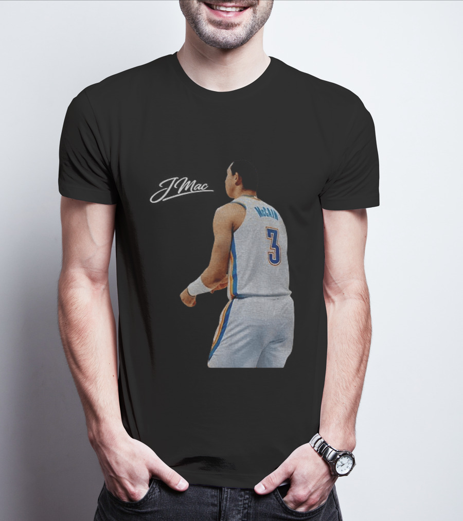 Jared McCain Oklahoma City Thunder Basketball NBA Number 3 Jersey T-Shirt
