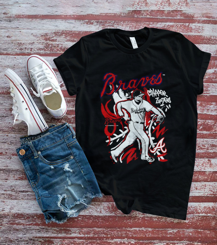 Atlanta Braves Chipper Jones Chalked Up Player T-Shirt