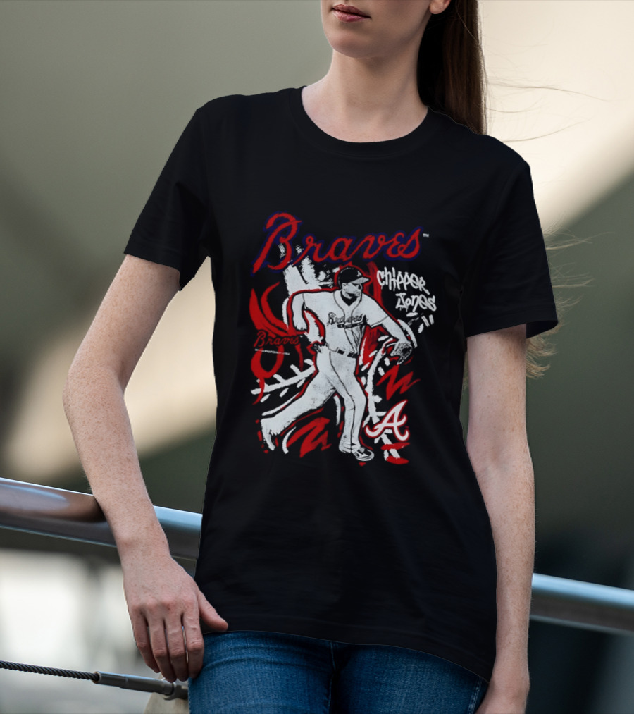 Atlanta Braves Chipper Jones Chalked Up Player T-Shirt