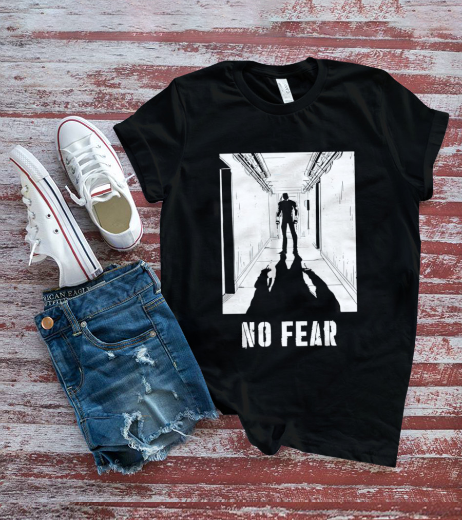 No Fear Redux Corridor Shadow Person Standing T-Shirt