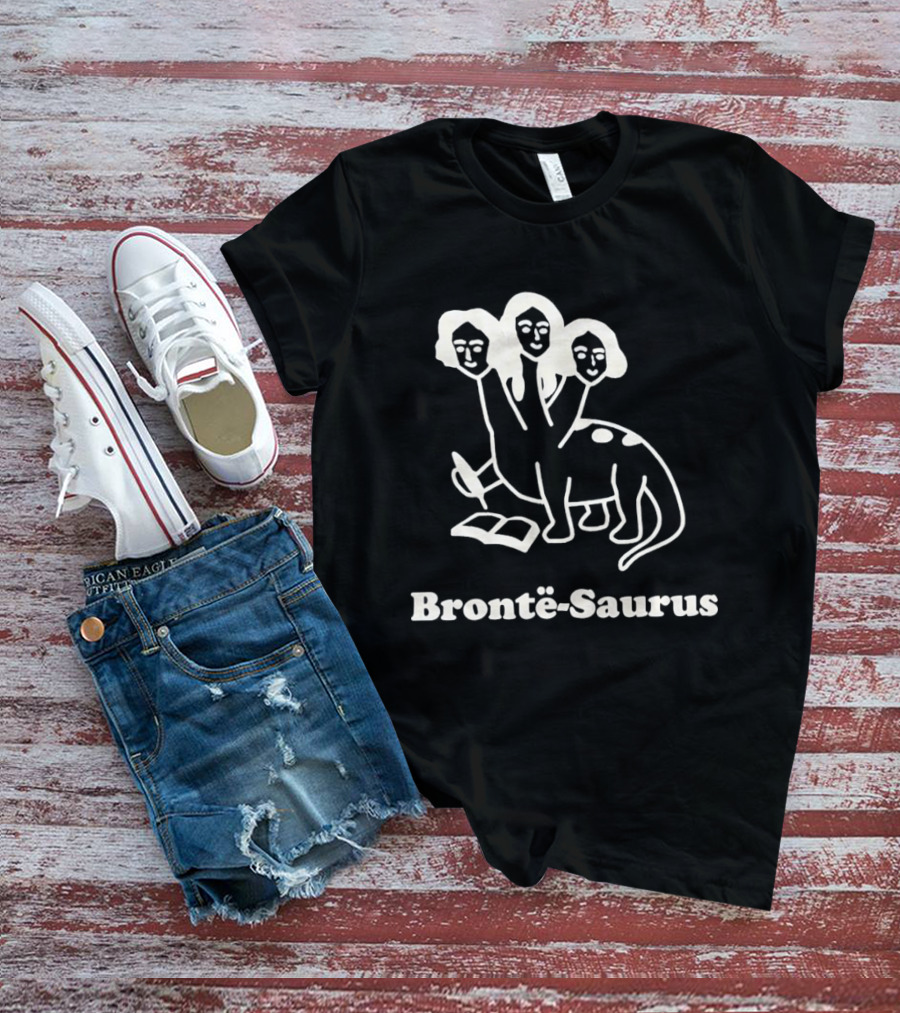 Brontë Saurus Literary Dinosaur Illustration Solar Opposites T-Shirt