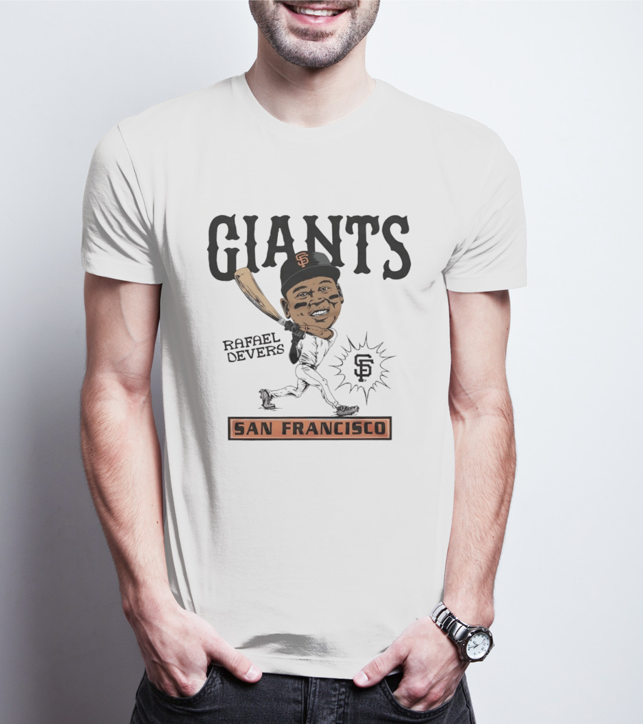 Rafael Devers San Francisco Giants MLB Baseball Caricature Giants San Francisco T-Shirt