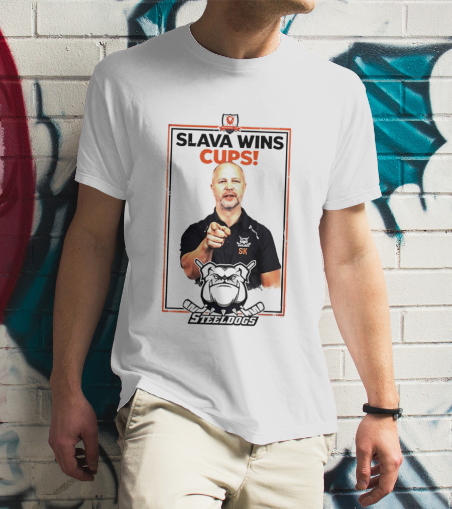 Sheffield Steeldogs Hockey Slava Wins Cups T-Shirt