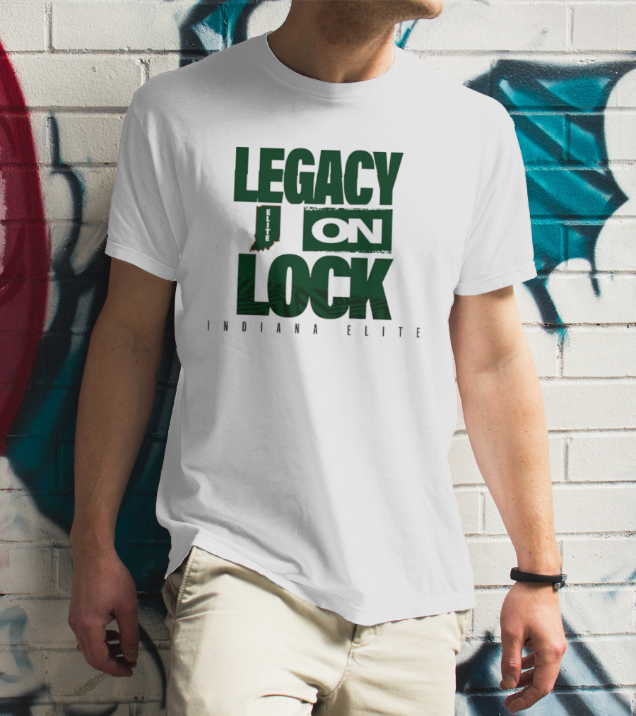 Legacy On Lock Indiana Elite Basketball State Pride T-Shirt