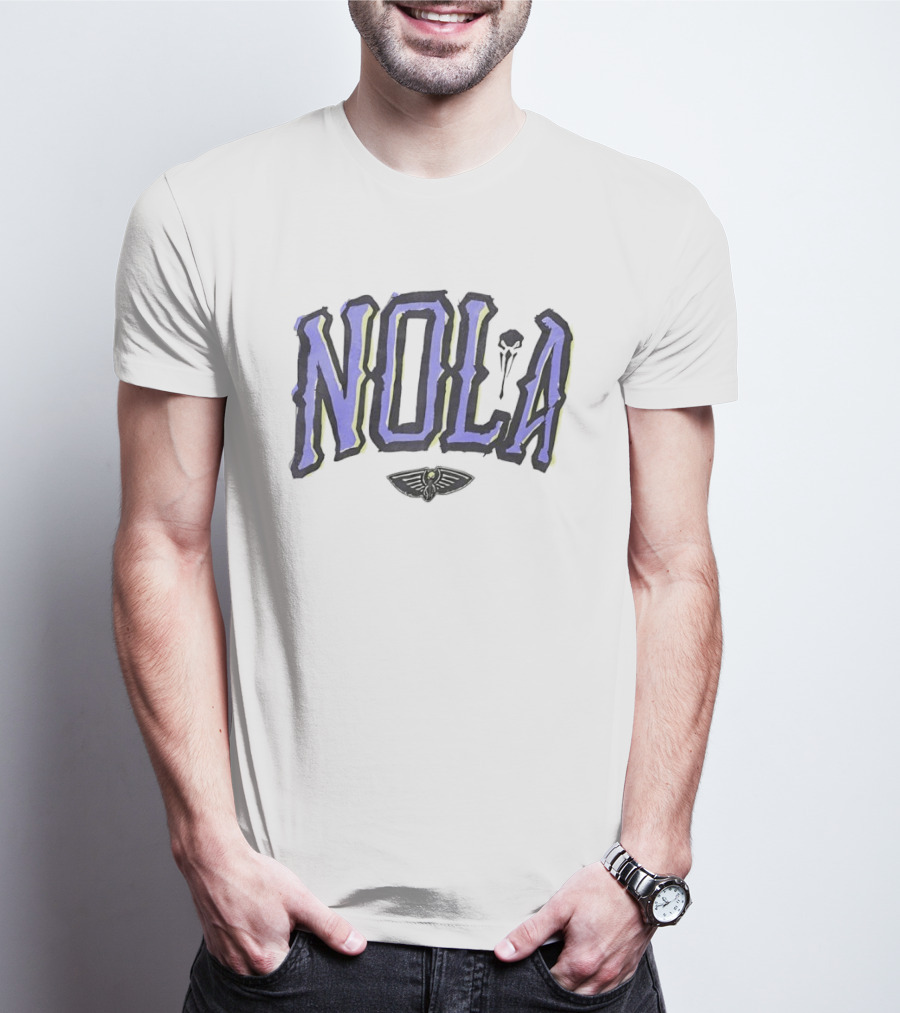 NOLA New Orleans Pelicans Basketball Team Spirit T-Shirt