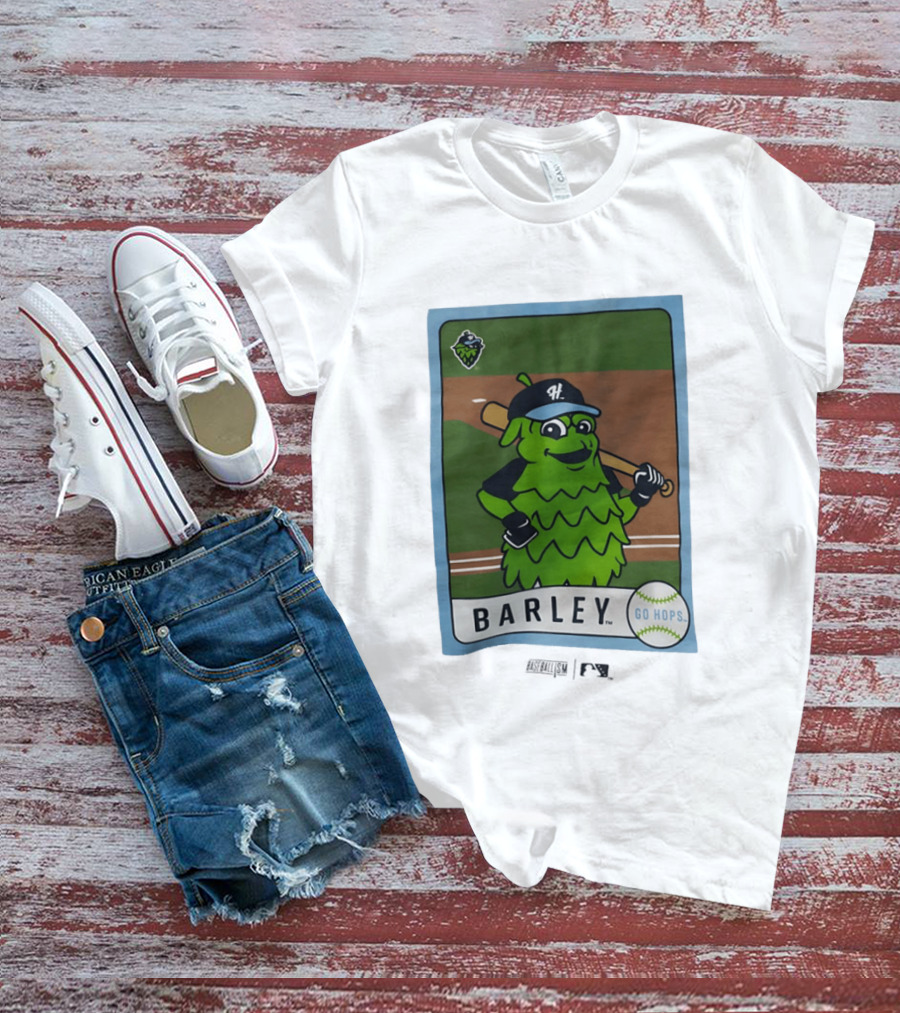 Hillsboro Hops Barley Go Hops Baseball T-Shirt