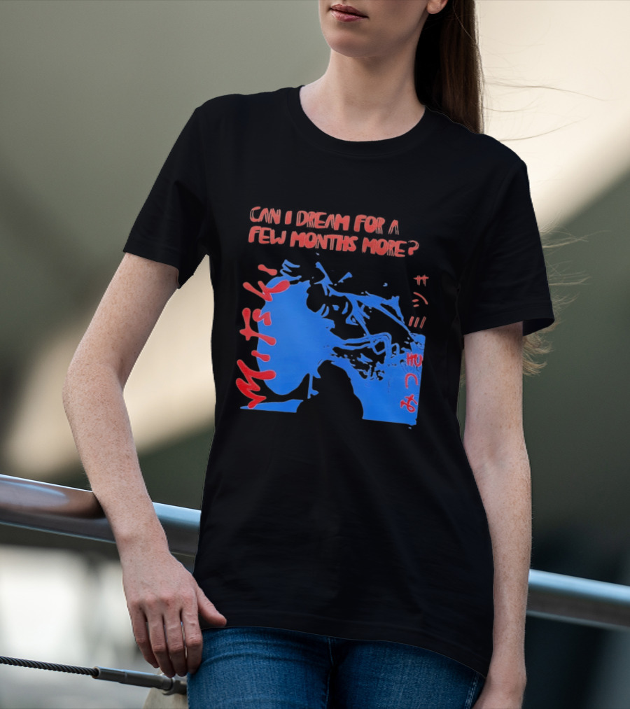 Can I Dream For Few Months More Unique Abstract Peaceful Face Blue And Red T-Shirt