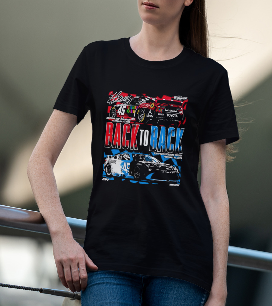 Back To Back Daytona 500 2026 Echopark Speedway Toyota Racing T-Shirt