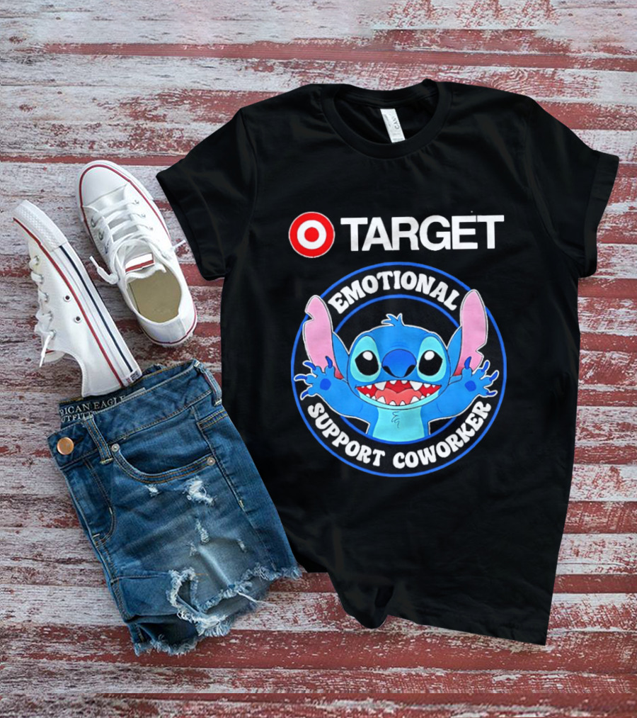 Target Happy Stitch Emotional Support Coworker T-Shirt