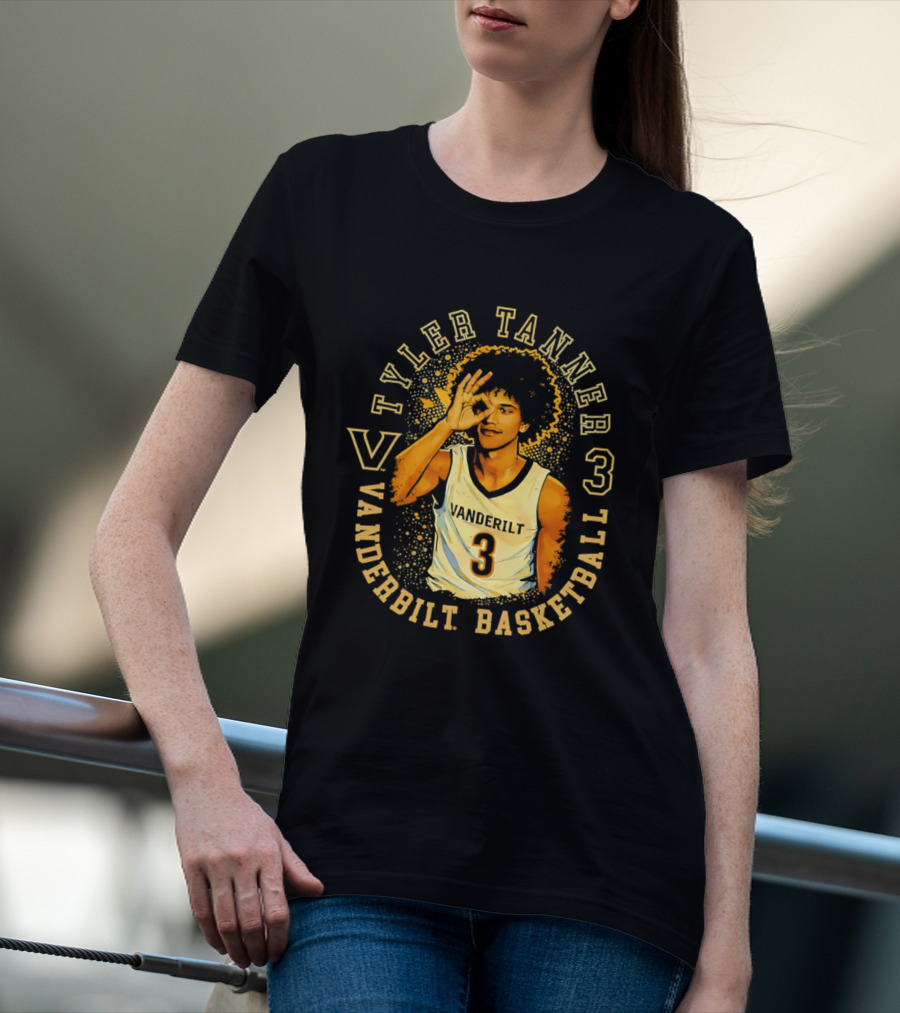 Tyler Tanner Vanderbilt Basketball 3 Commodores T-Shirt