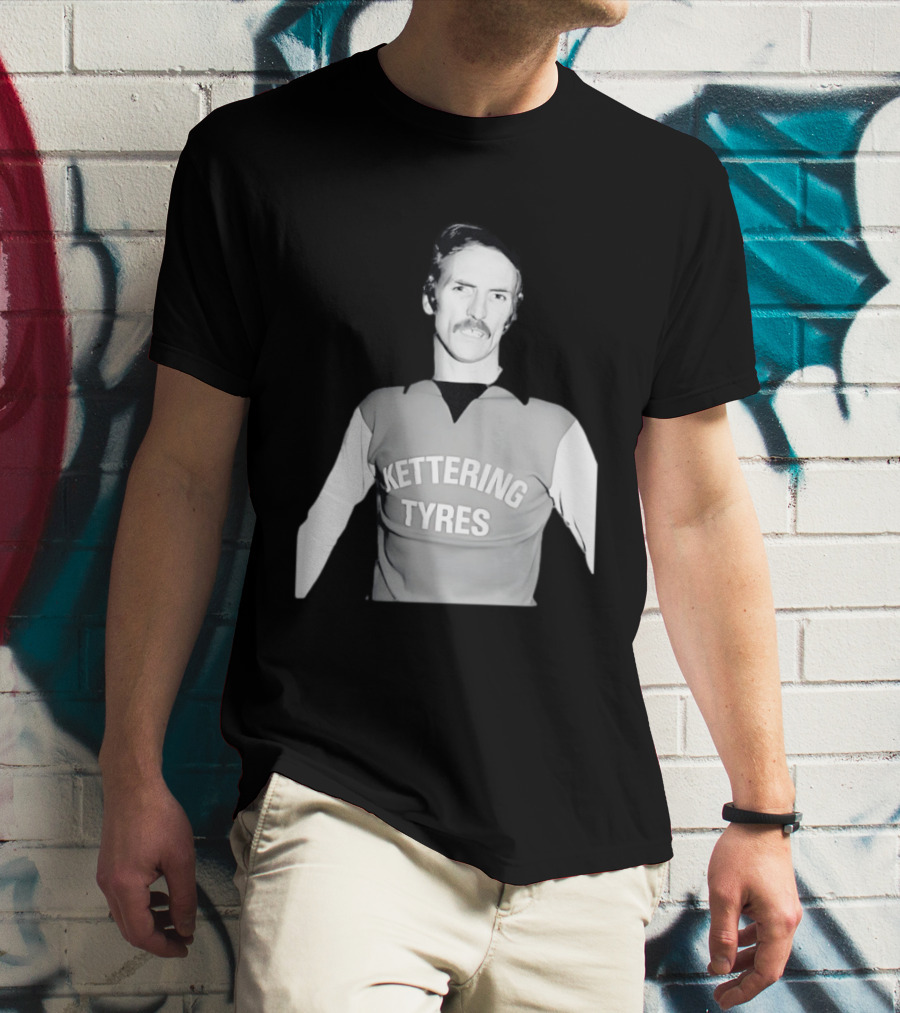 Derek Dougan Kettering Tyres Football Top T-Shirt