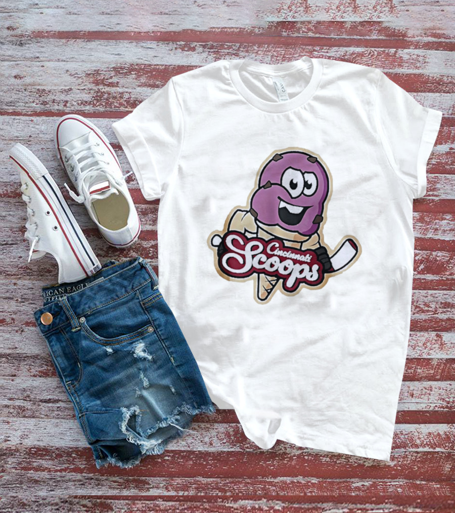 Cincinnati Scoops Hockey Ice Cream Cyclones T-Shirt