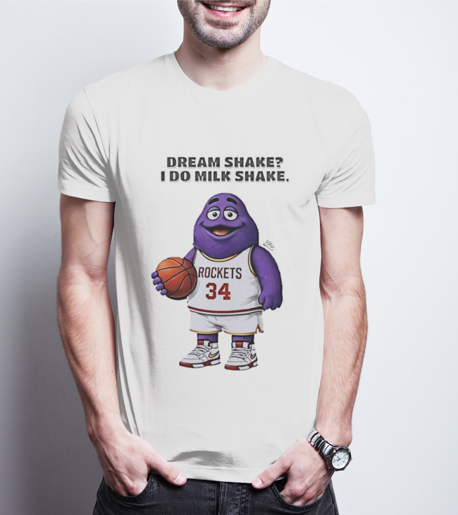 Dream Shake Rockets Basketball 34 Milk Shake Grimace T-Shirt